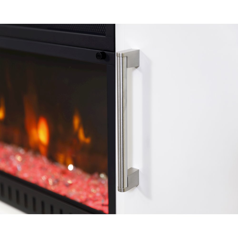 Uptown 60" Fireplace Console, Fully Assembled, White