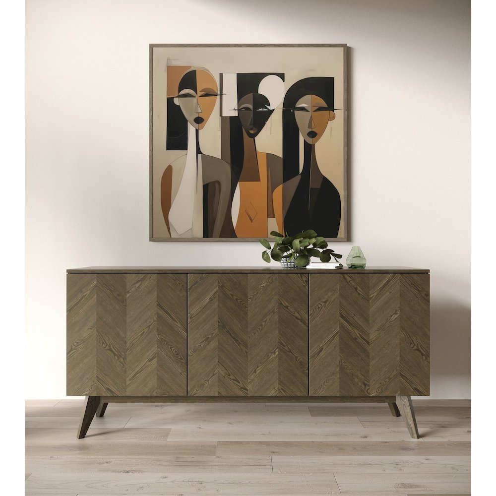 Modrest Costello - Mid-Century Modern Wenge Dining Set