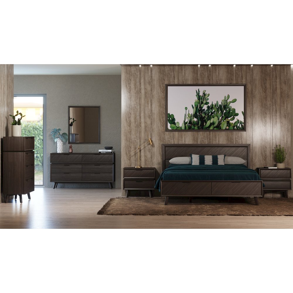 Modrest Roger - Mid-century Acacia Mirror