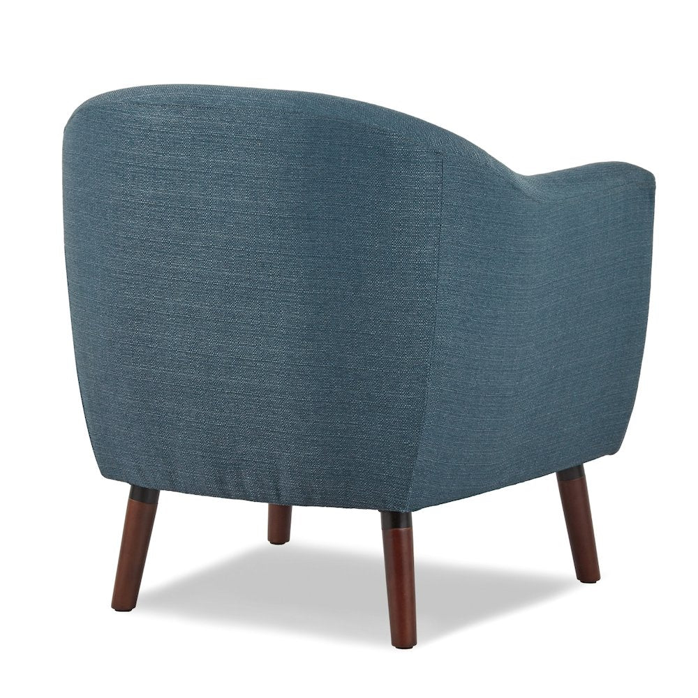 Lexicon Lucille Textured Fabric Accent Chair in Blue