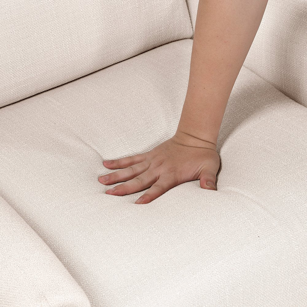 Greta Textured Accent Chair in Beige