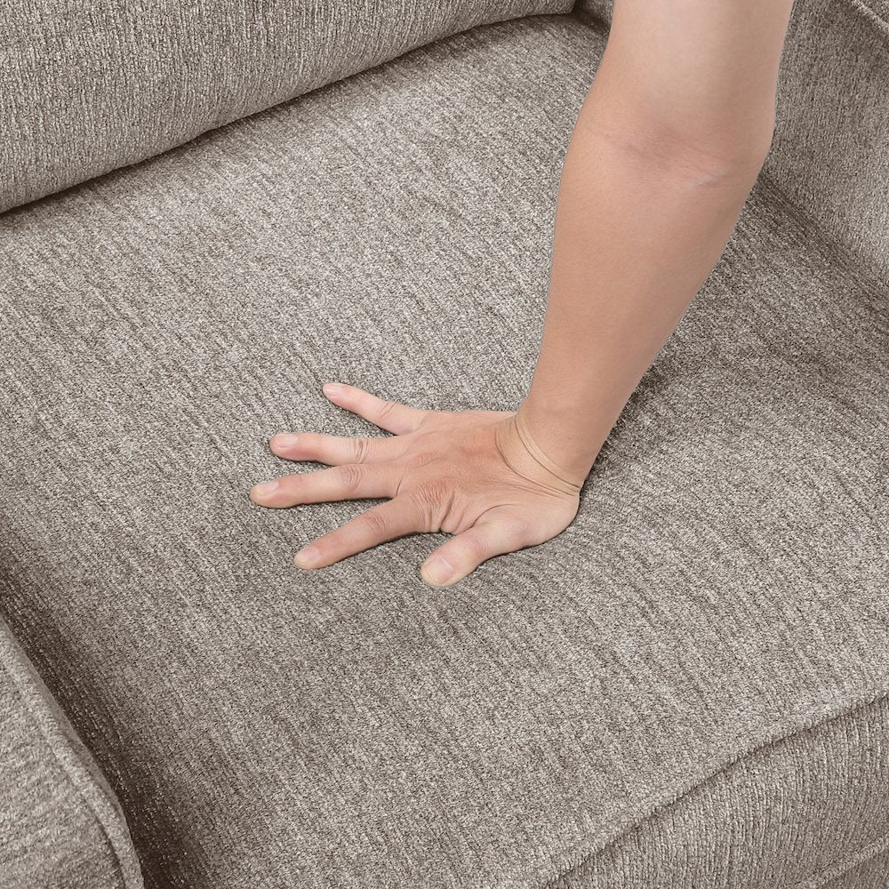 Frances Chenille Chair in Taupe
