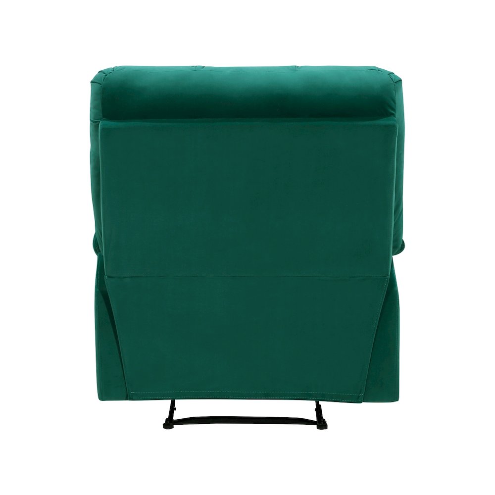 Lexicon Colin Velvet Manual Recliner in Green