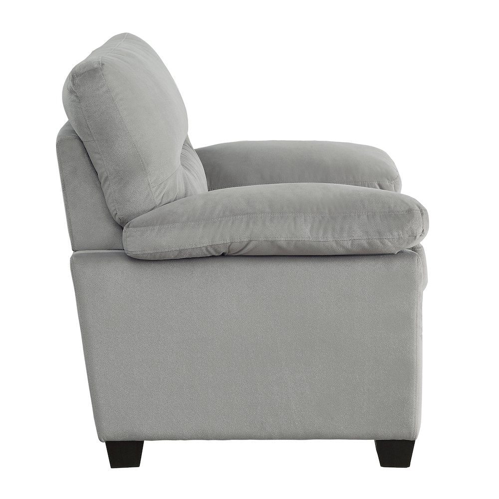 Keighly Textured Arm Chair In Gray