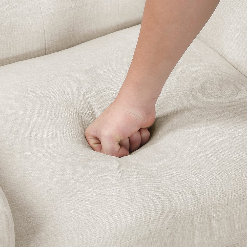 Knox Textured Accent Chair in Beige