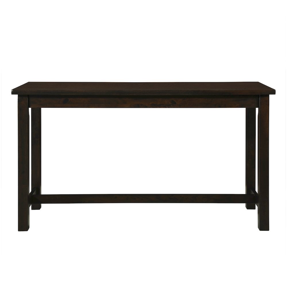 Connected Velvet Counter Height Set (Set of 4) in Espresso Finish