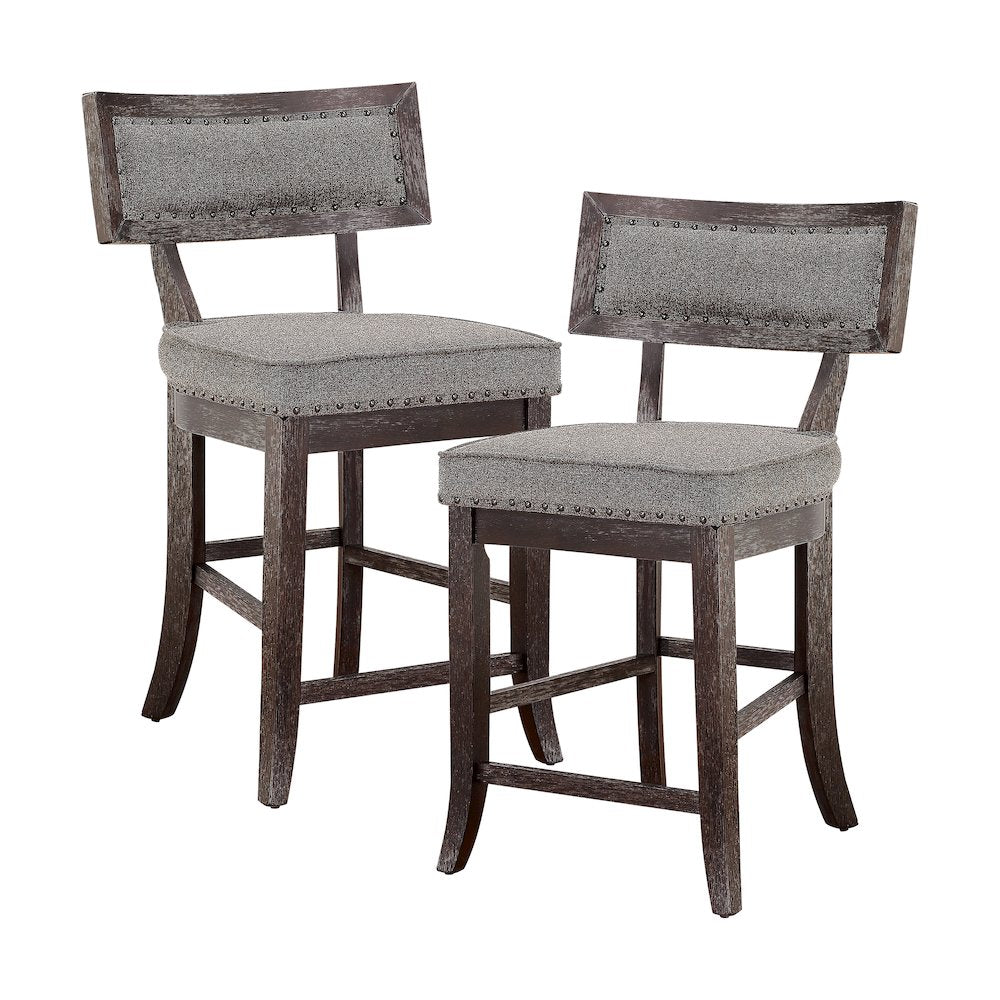 Oxton Wood Counter Height Dining Chair, set of 2 in Baltimoe espesso