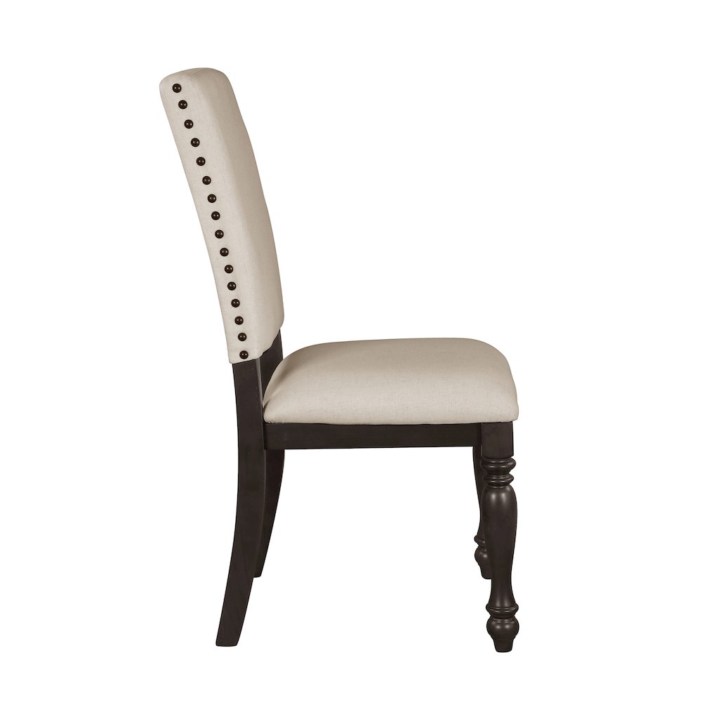 Begonia Wood Dining Room Side Chair, set of 2 in Beige