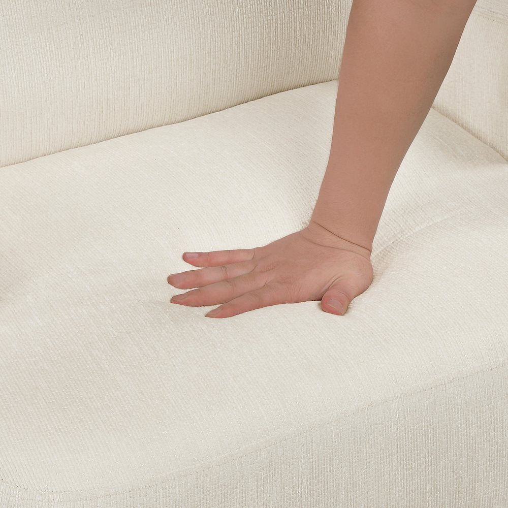 Alden Chenille Accent Chair in Beige
