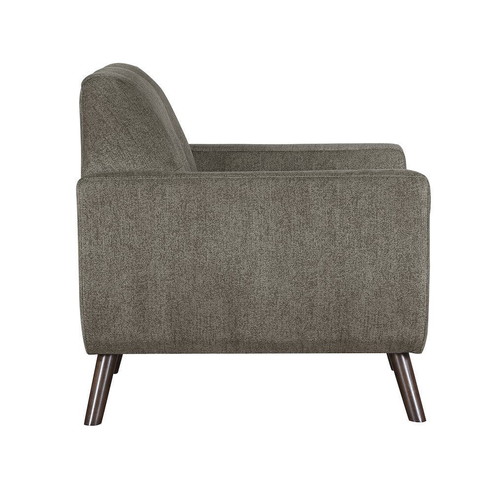 Janne Chenille Chair in Brown