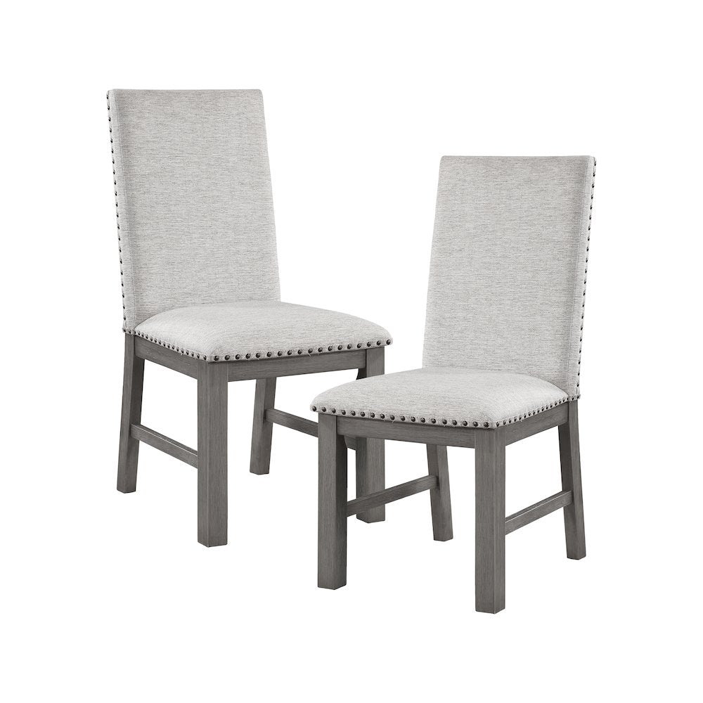 Gresham Textured Dining Room Side Chair, set of 2 in Beige