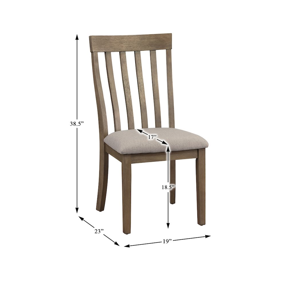 Armhurst Textured Dining Room Side Chair, set of 2 in Gray