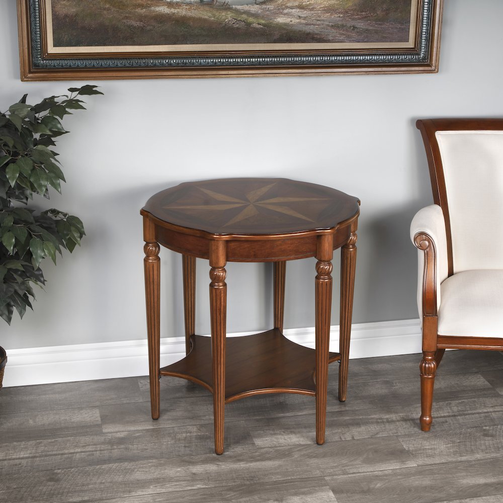 Bainbridge Side Table, Medium Brown