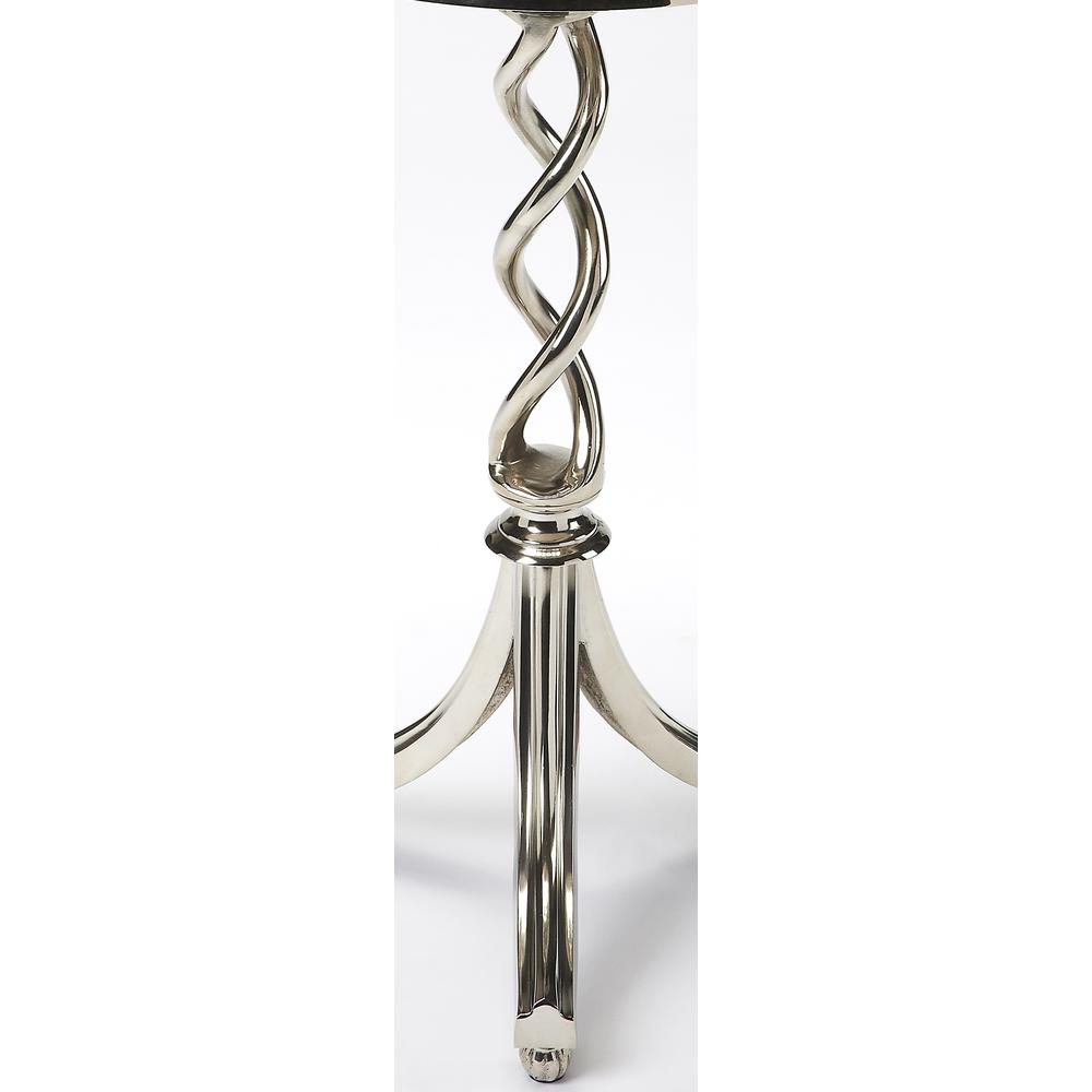 Isidora Modern Side Table, Silver