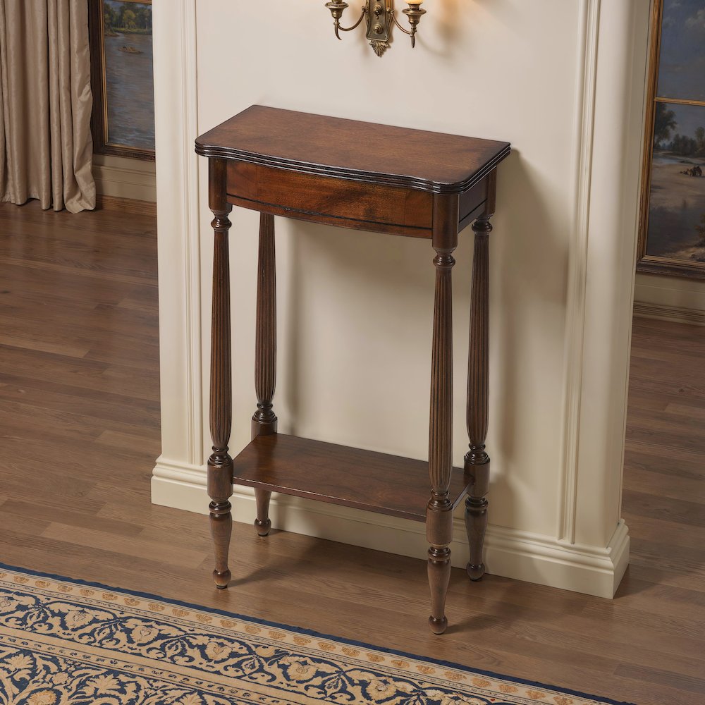 Whitney Console Table, Medium Brown