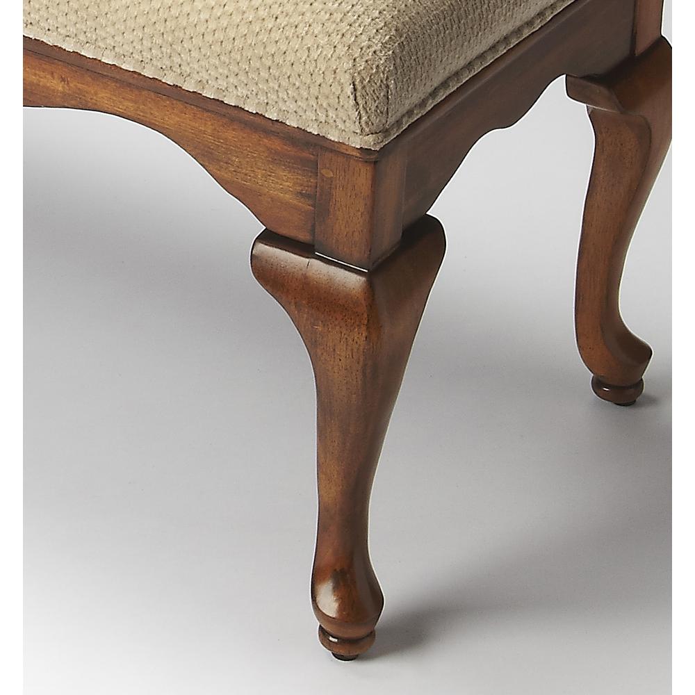 Grace Wooden 38"W Bench, Medium Brown
