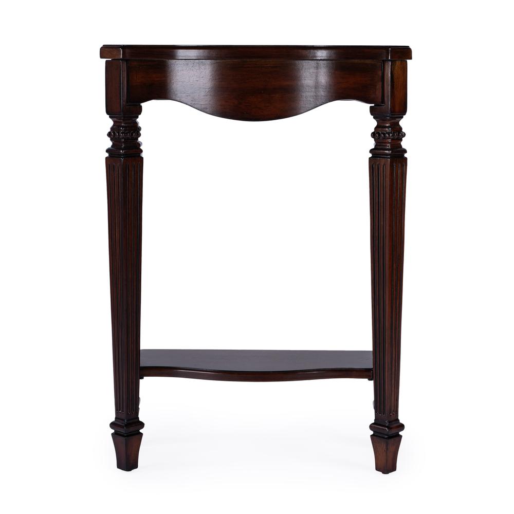 Cheshire Ballerina 22" Console Table, Dark Brown