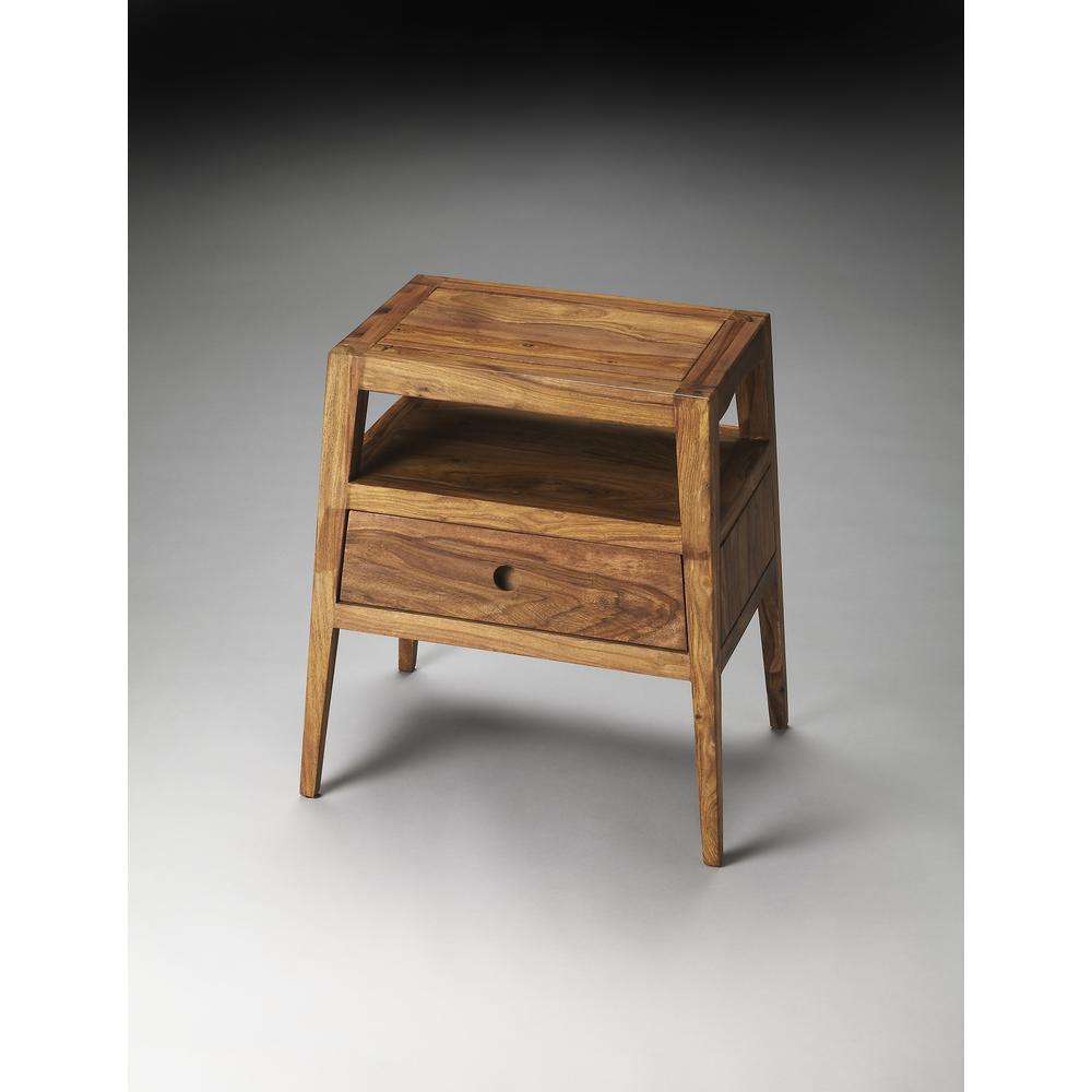 Stockholm Modern Side Table, Light Brown