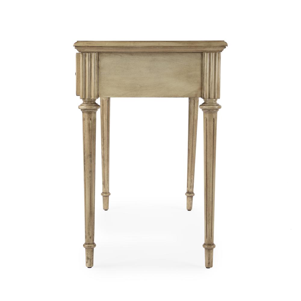 Edmund 38" Writing Desk with Storage, Beige