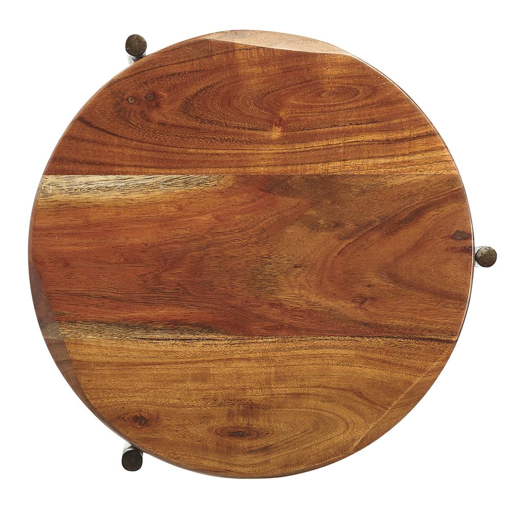 Brisbane Live Edge Side Table, Multi-Color