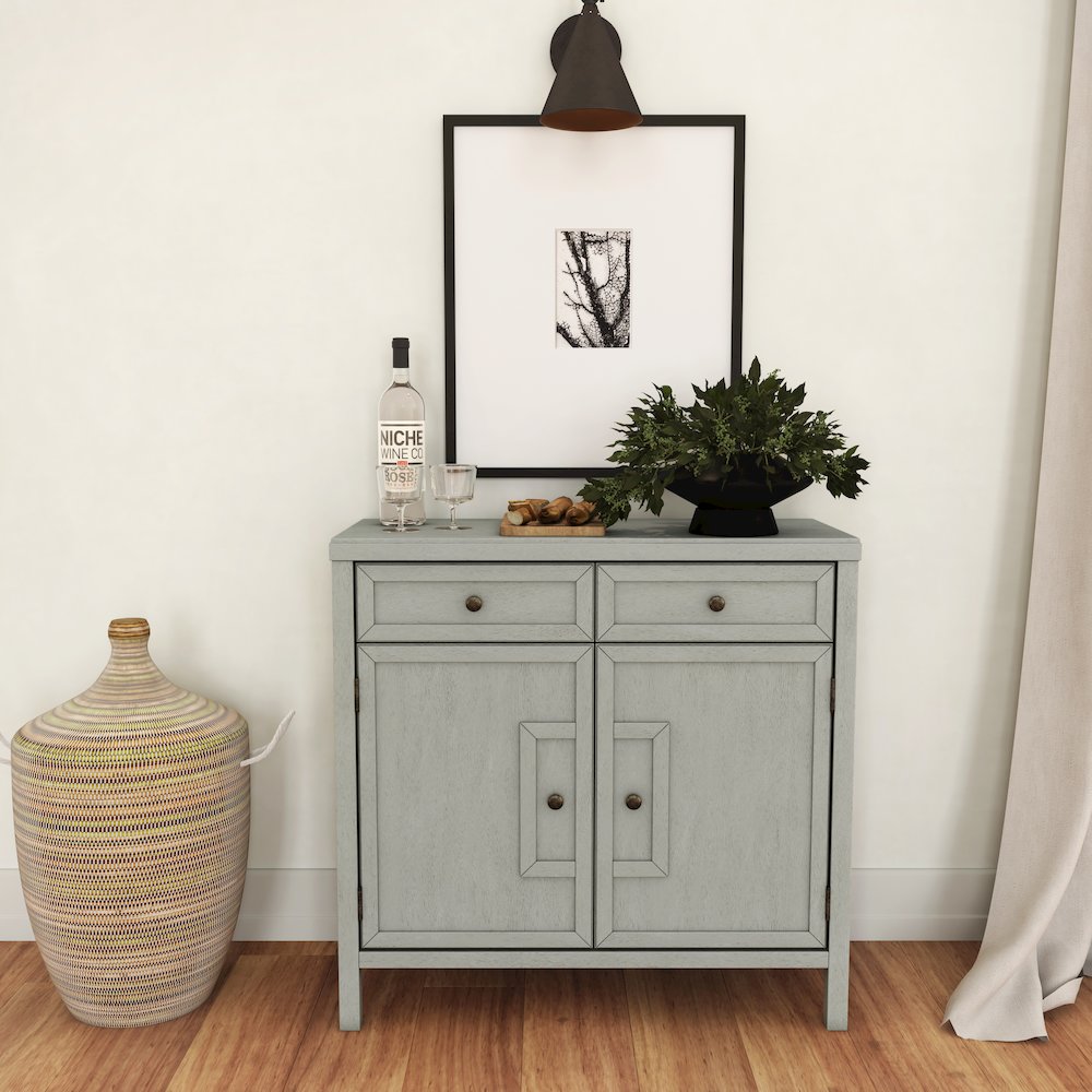 Imperial Wood Accent Cabinet, Gray