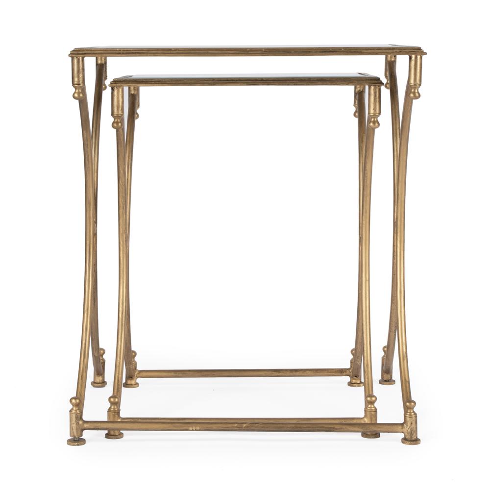 Beverly Antique Nesting Tables, Gold