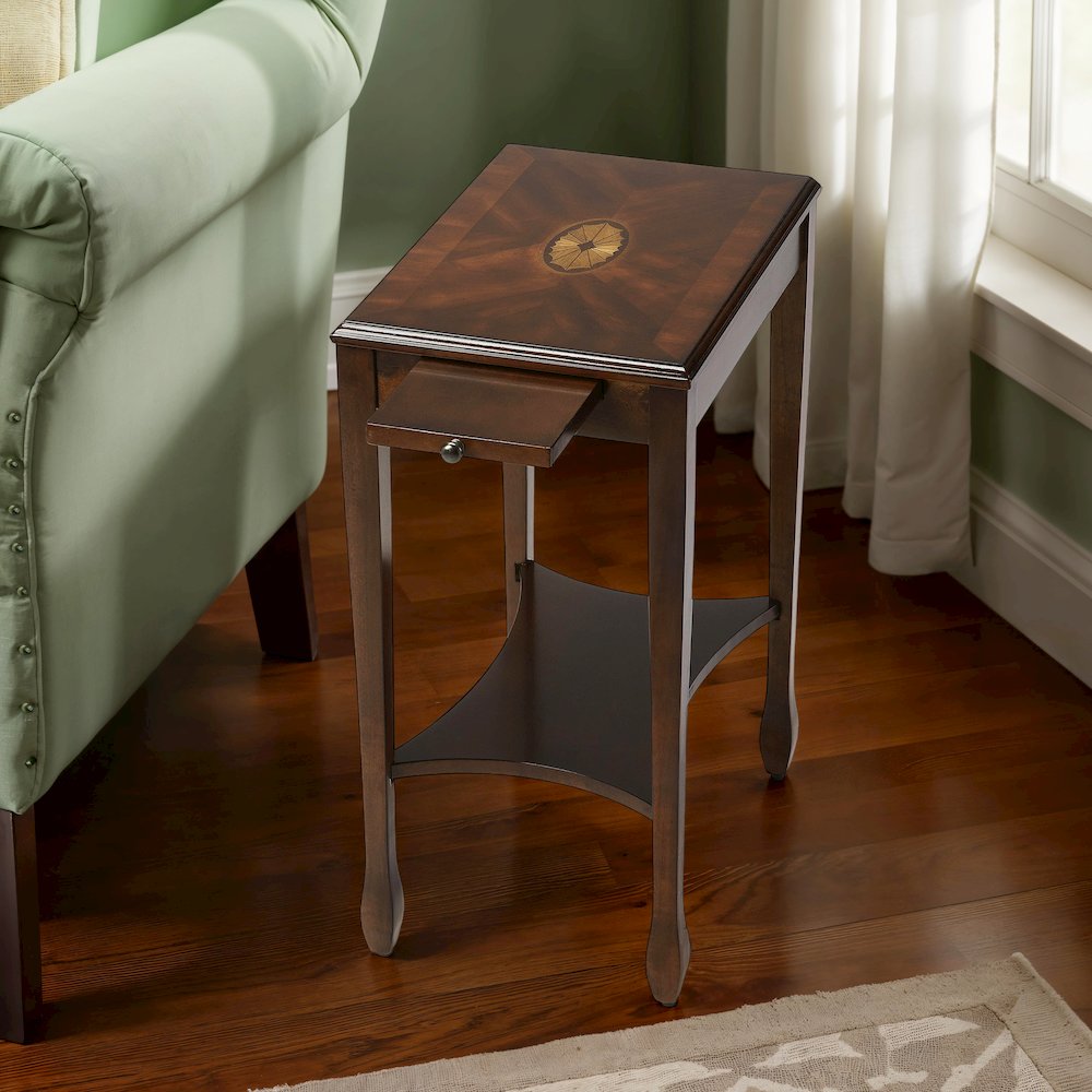 Gilbert End Table, Dark Brown