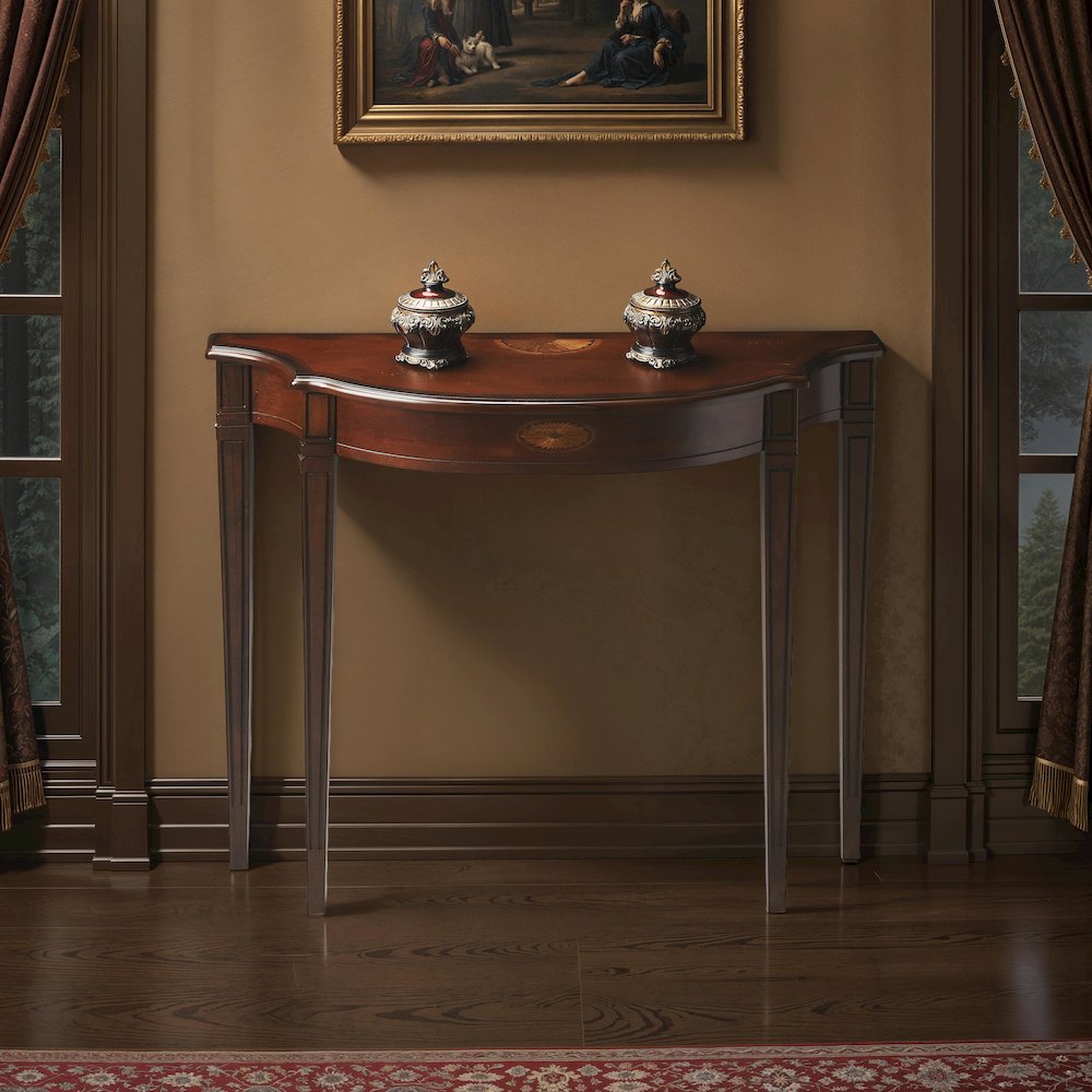 Chester Console Table, Dark Brown