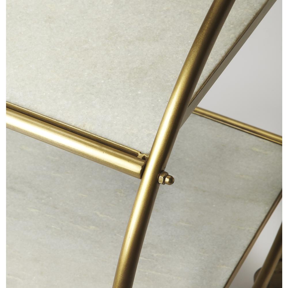 Orian Marble & Metal Bar Cart, Multi-Color