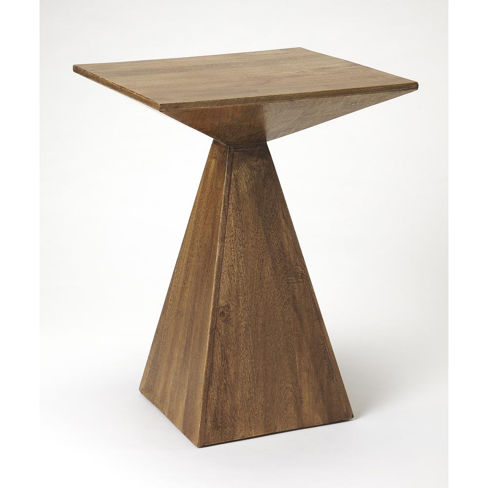 Titus Modern Wood End Table, Light Brown