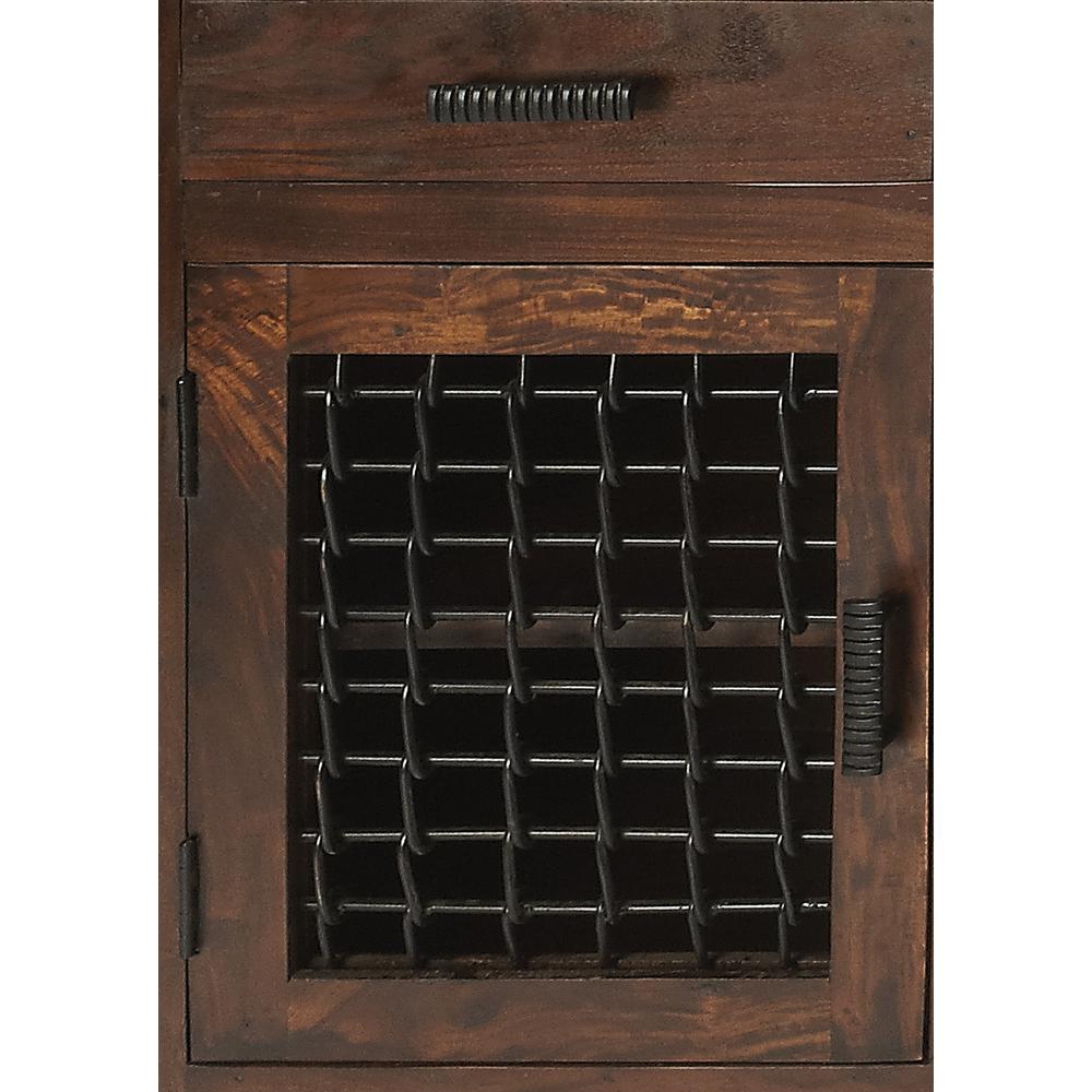 Ako Modern Console Chest, Dark Brown