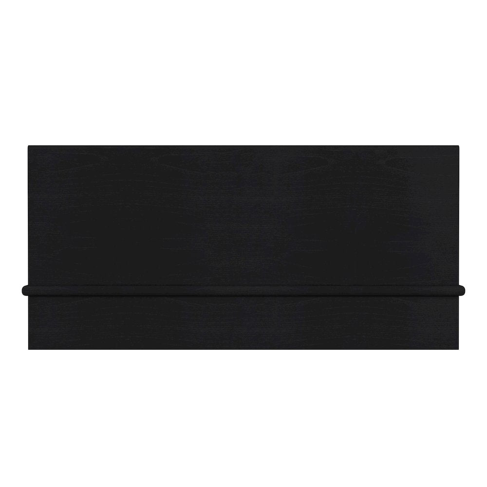 Halmstad Wood Platform King Bed, Black