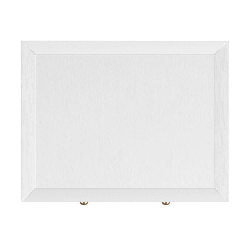 Nora 21 in. W Wood 1 Drawer Small Nightstand with Shelf, White