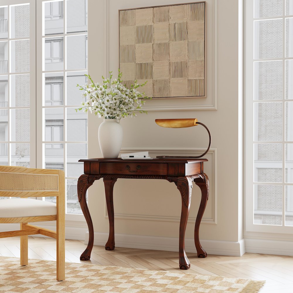 Dupree Writing Desk, Dark Brown