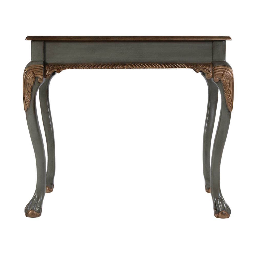 Dupree 35 in. W Wood 1 Drawer Traditional Writing Desk, Pastel Green