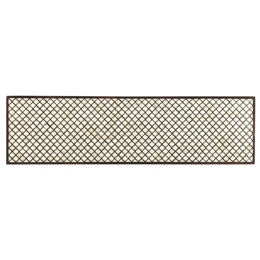 Basan Wood & Bone Inlay Console Table, Multi-Color
