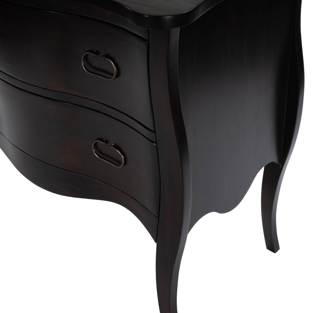 Rochelle 2 Drawer Chest, Dark Brown