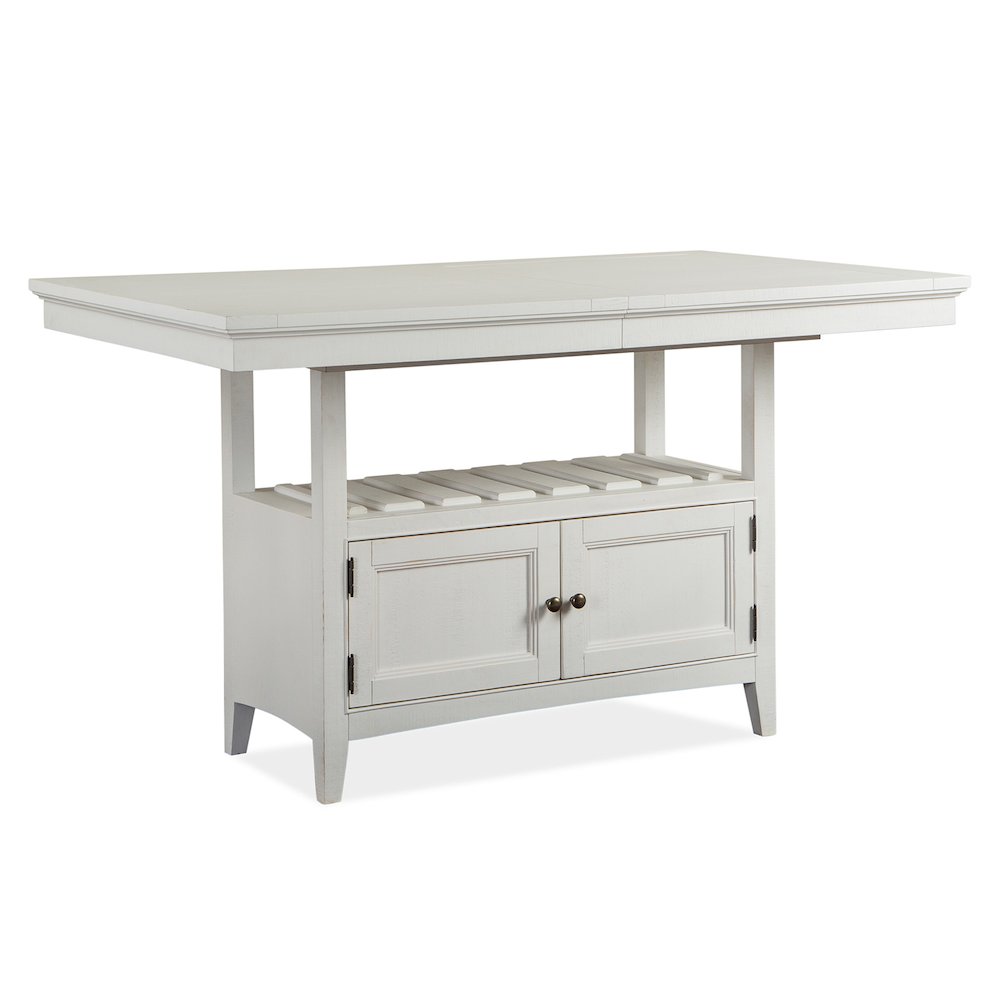 Heron Cove Chalk White And Dovetail Grey Counter Height Table Base