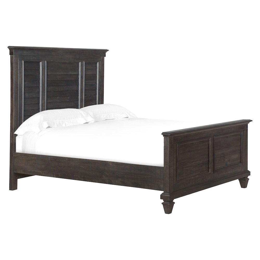 Calistoga Weathered Charcoal Queen/King Shutter Panel Rails