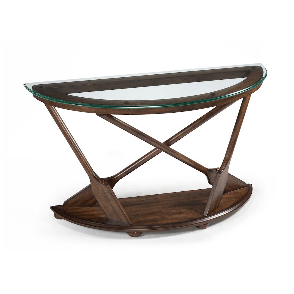 Beaufort Dark Oak Demilune Sofa Table