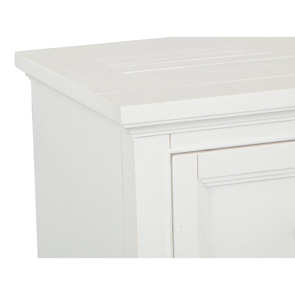 Heron Cove Chalk White And Dovetail Grey Small Drawer Nightstand