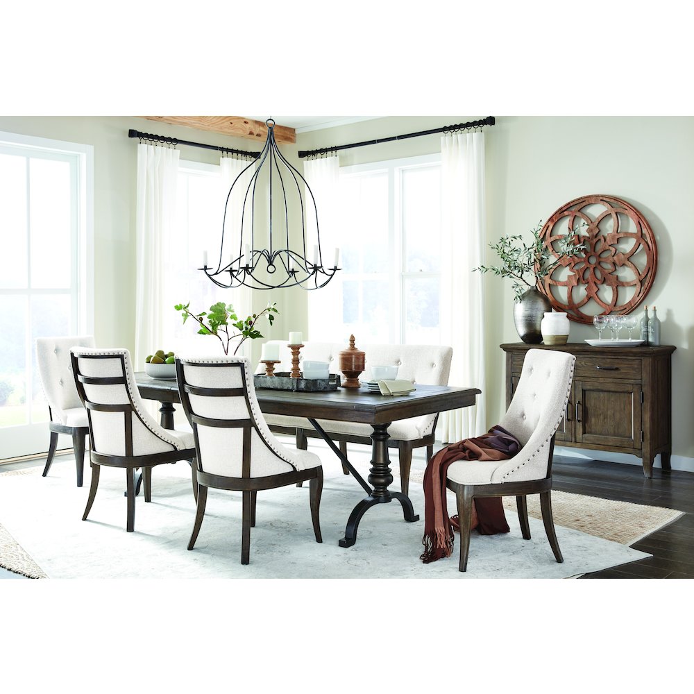 Roxbury Manor Homestead Brown Extendable Rectangular Dining Table