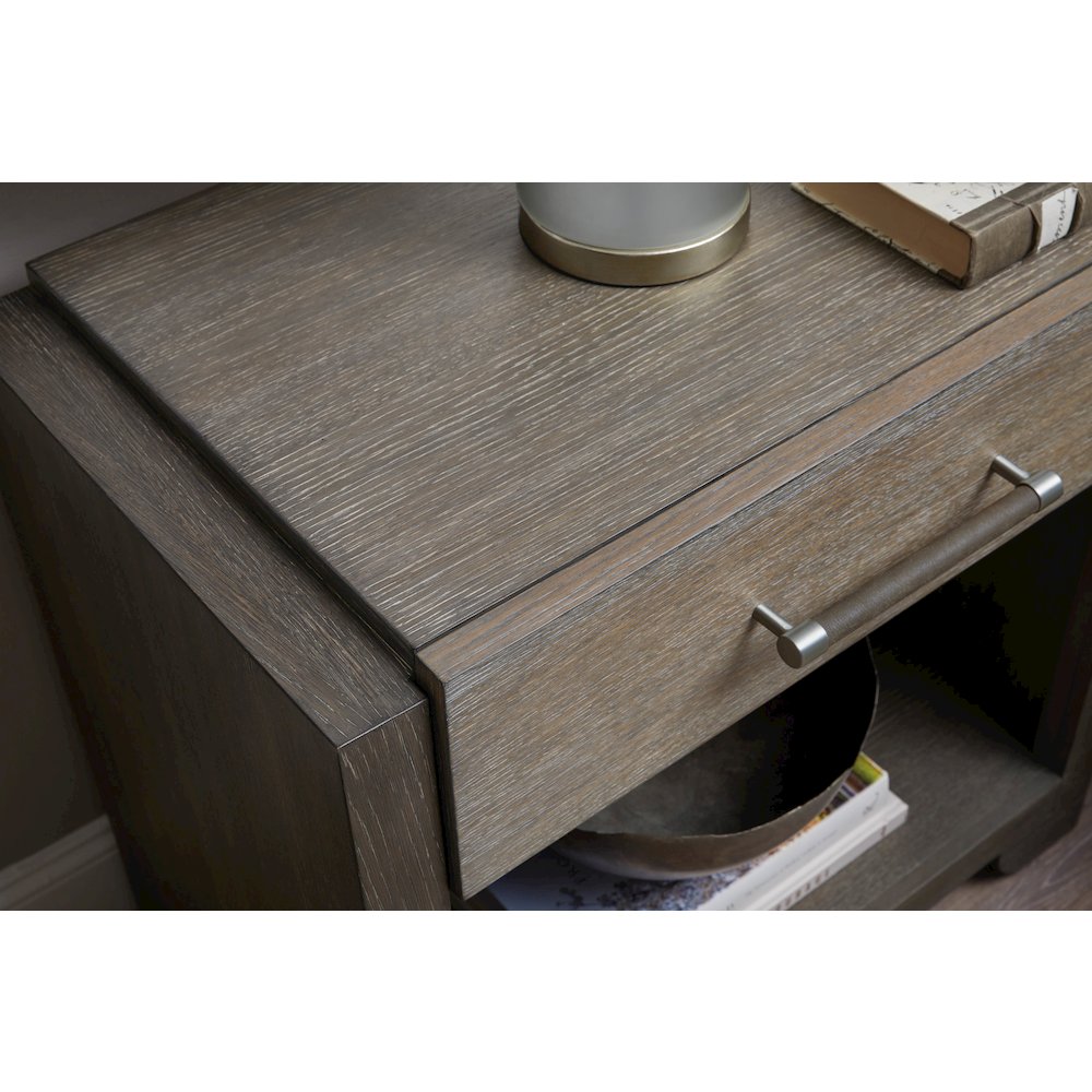 Pulaski Anderson Park Moose Trail And Frontier Brown Open Nightstand