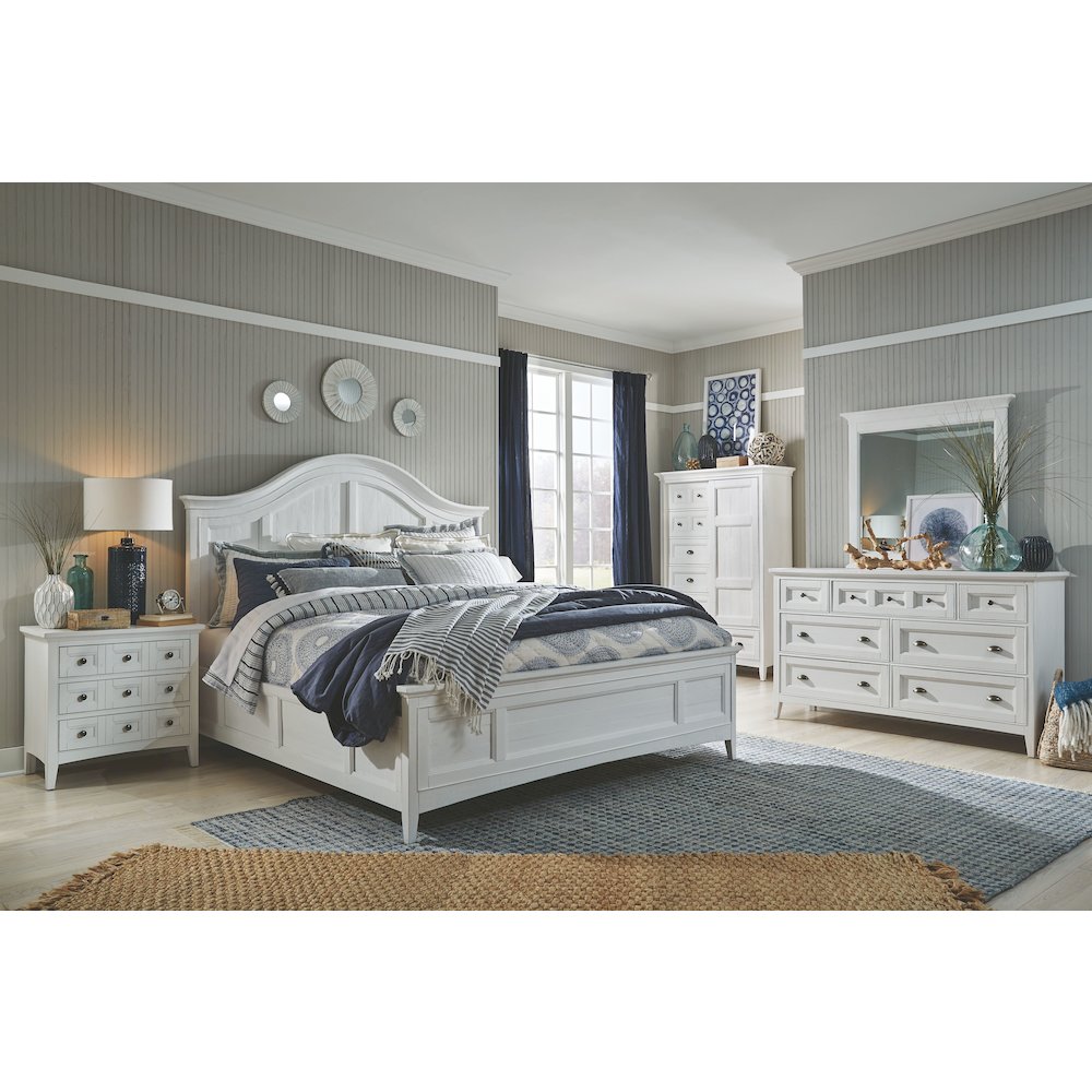 Heron Cove Chalk White And Dovetail Grey Door Chest
