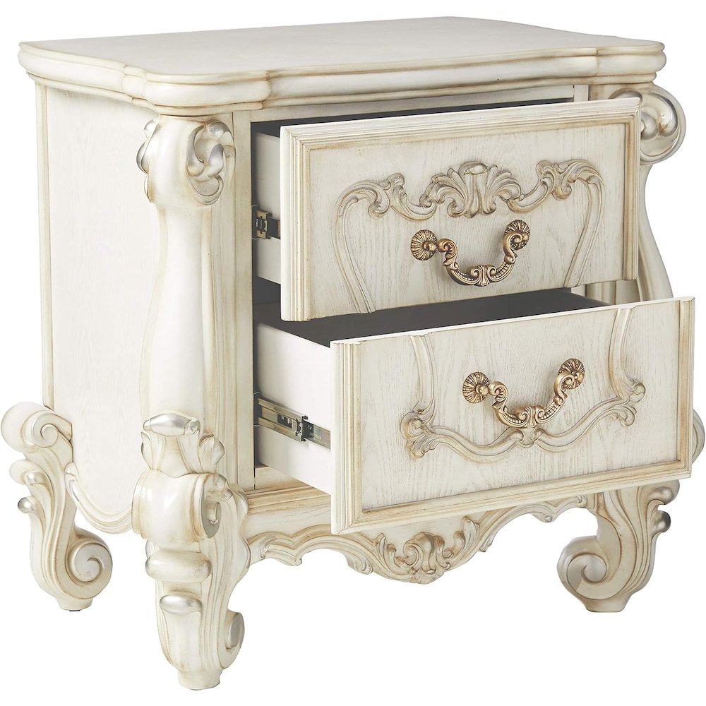 Versailles Nightstand, Bone White
