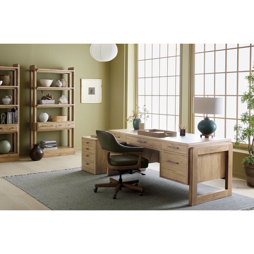 Kalamazoo Executive Desk in Natural Wood Finish by Hooker Furnishings