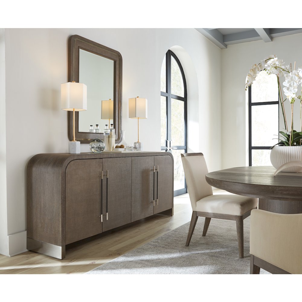 Modern Mood Raffia Landscape Mirror