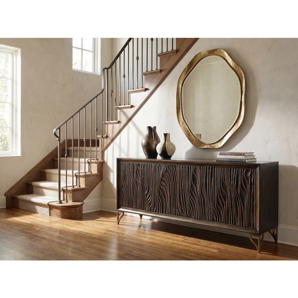 Hooker Furniture Home Entertainement Melange Mountgomery Four Door Credenza