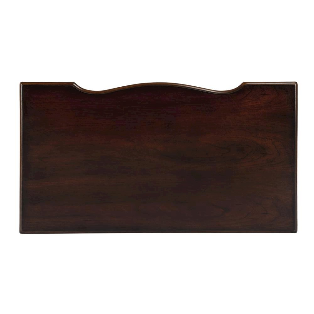 Vintage Vanity Desk, Solid Wood Writing Desk with Cherry Veneer Finish