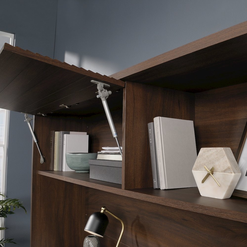 Englewood Commercial Office Hutch, Spiced Mahogany finish